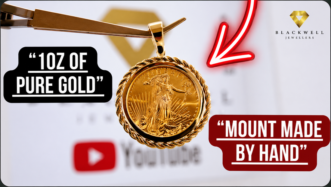 1oz of Pure Gold | Handmade Mount Crafted the Old Way by Blackwell Jewellers