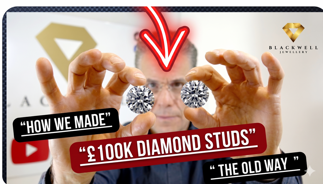 £100,000 Diamond Studs | Handmade 10ct Diamond Platinum Earrings by Blackwell Jewellers