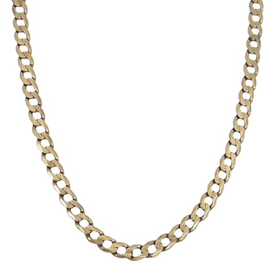9ct Yellow Gold Curb Chain 26"