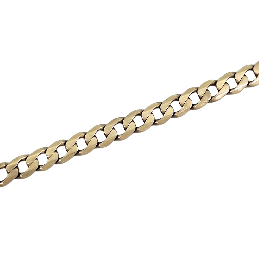 9ct Yellow Gold Curb Chain 26"