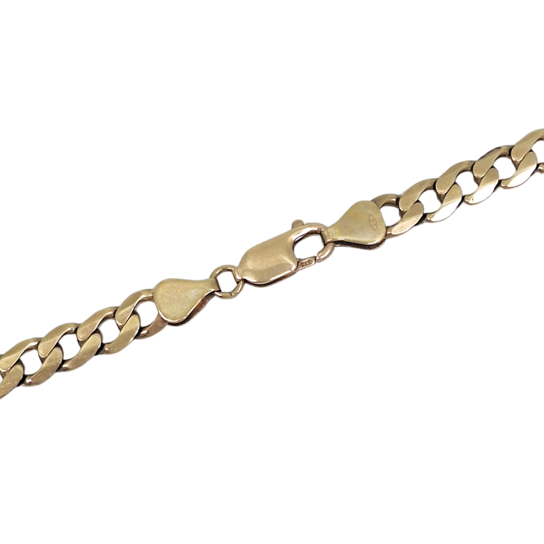9ct Yellow Gold Curb Chain 26"