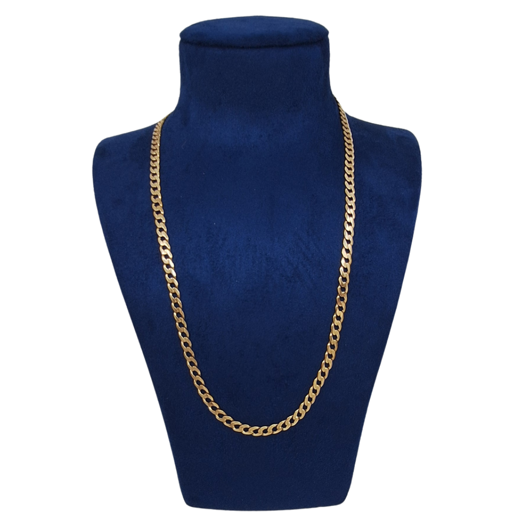9ct Yellow Gold Curb Chain 26"