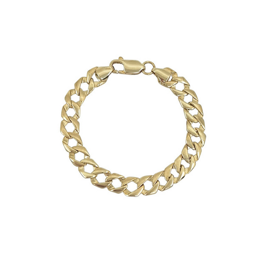 9ct Yellow Gold Child's Curb Bracelet 6"