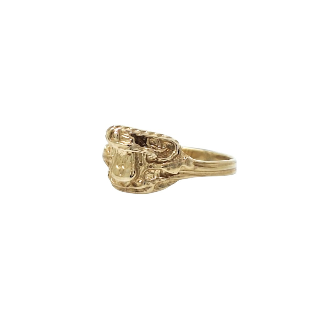 9ct Yellow Gold Children's Saddle Ring