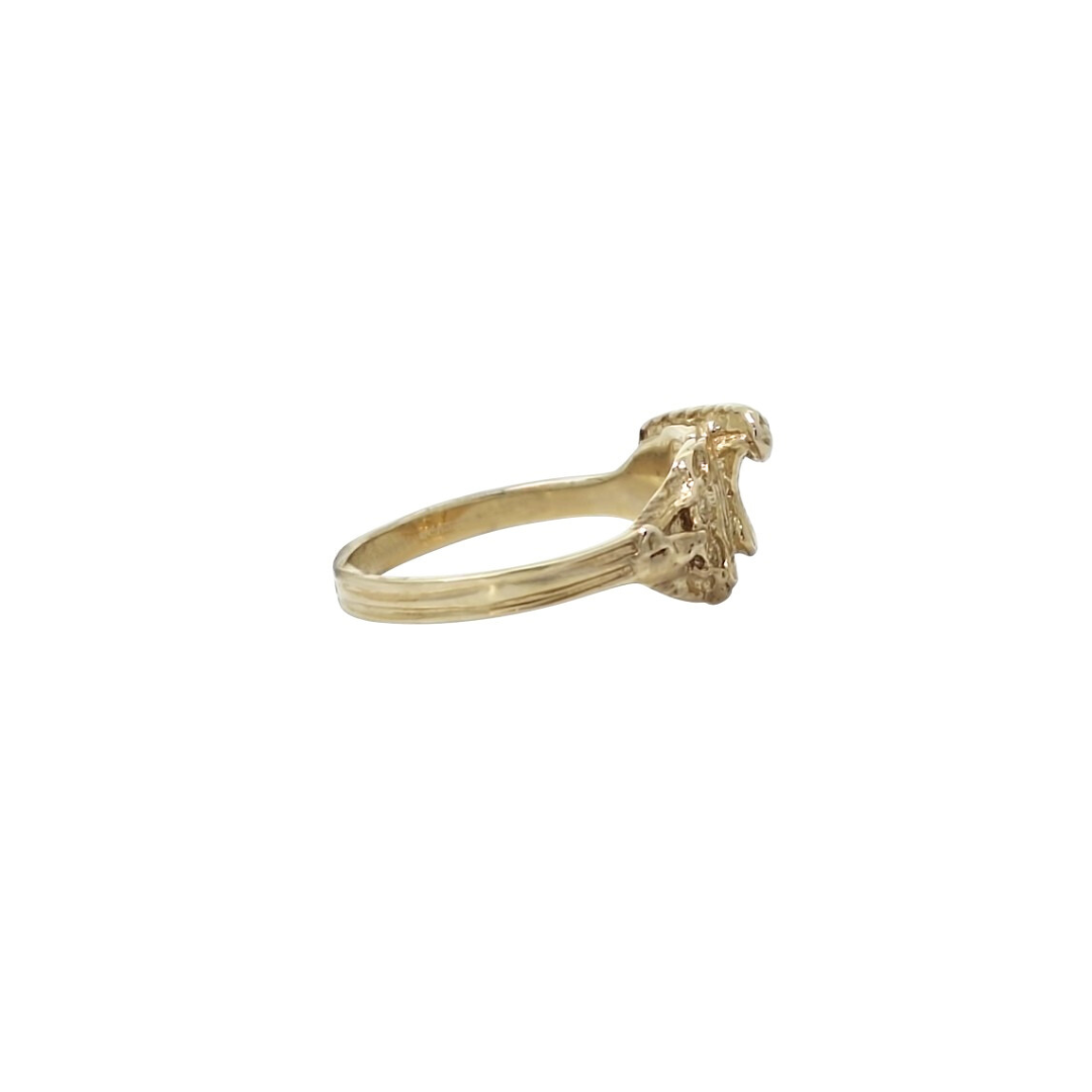 9ct Yellow Gold Children's Saddle Ring