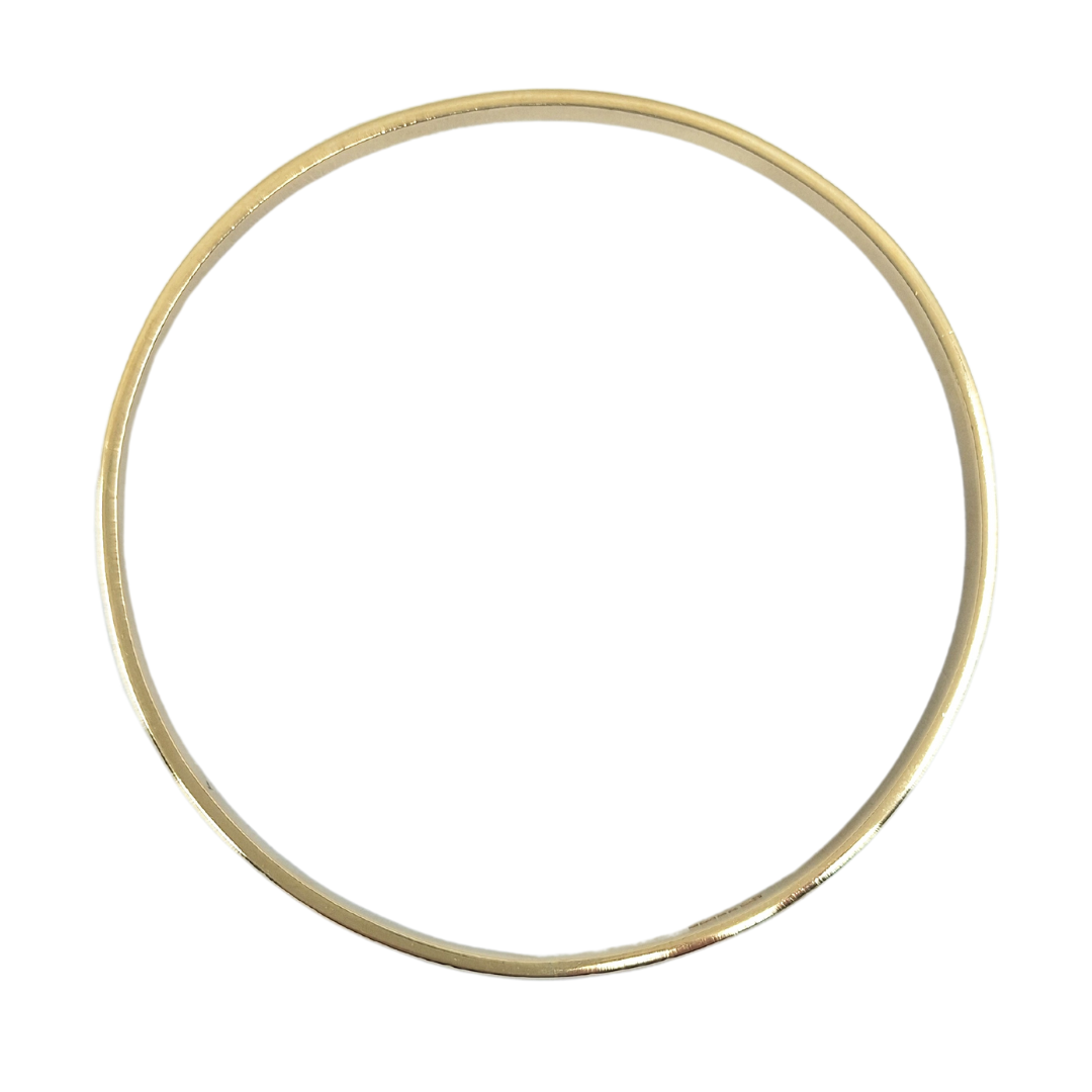 9ct Yellow Gold Patterned Slave Bangle