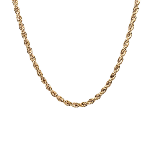 9ct Yellow Gold Rope Chain 20"