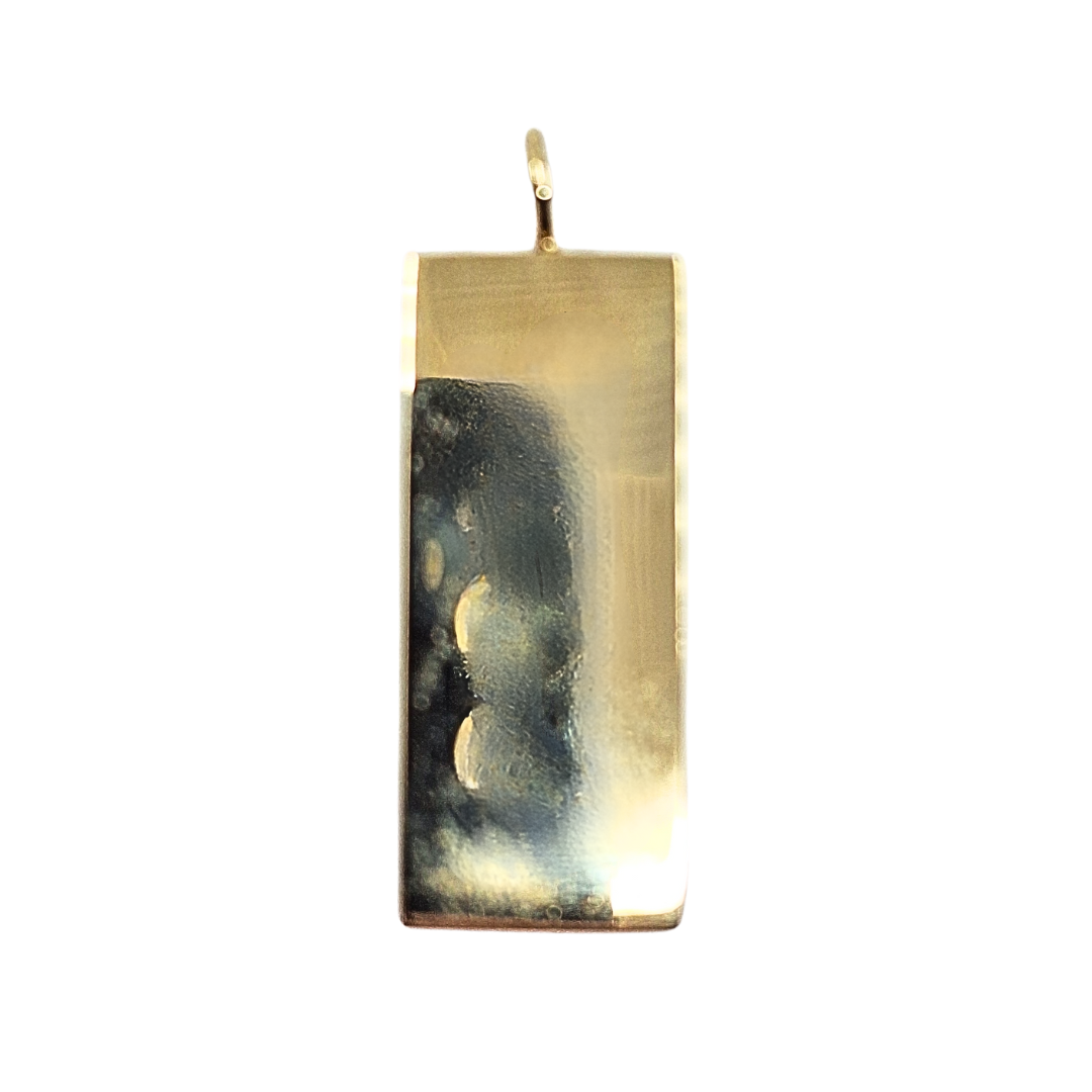 9ct Yellow Gold Ingot Pendant 29.4 Grams