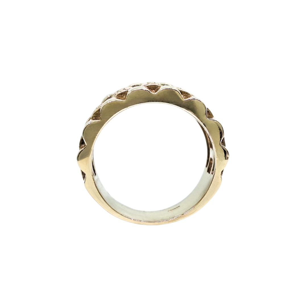 9ct Yellow Gold Rolex Style Ring