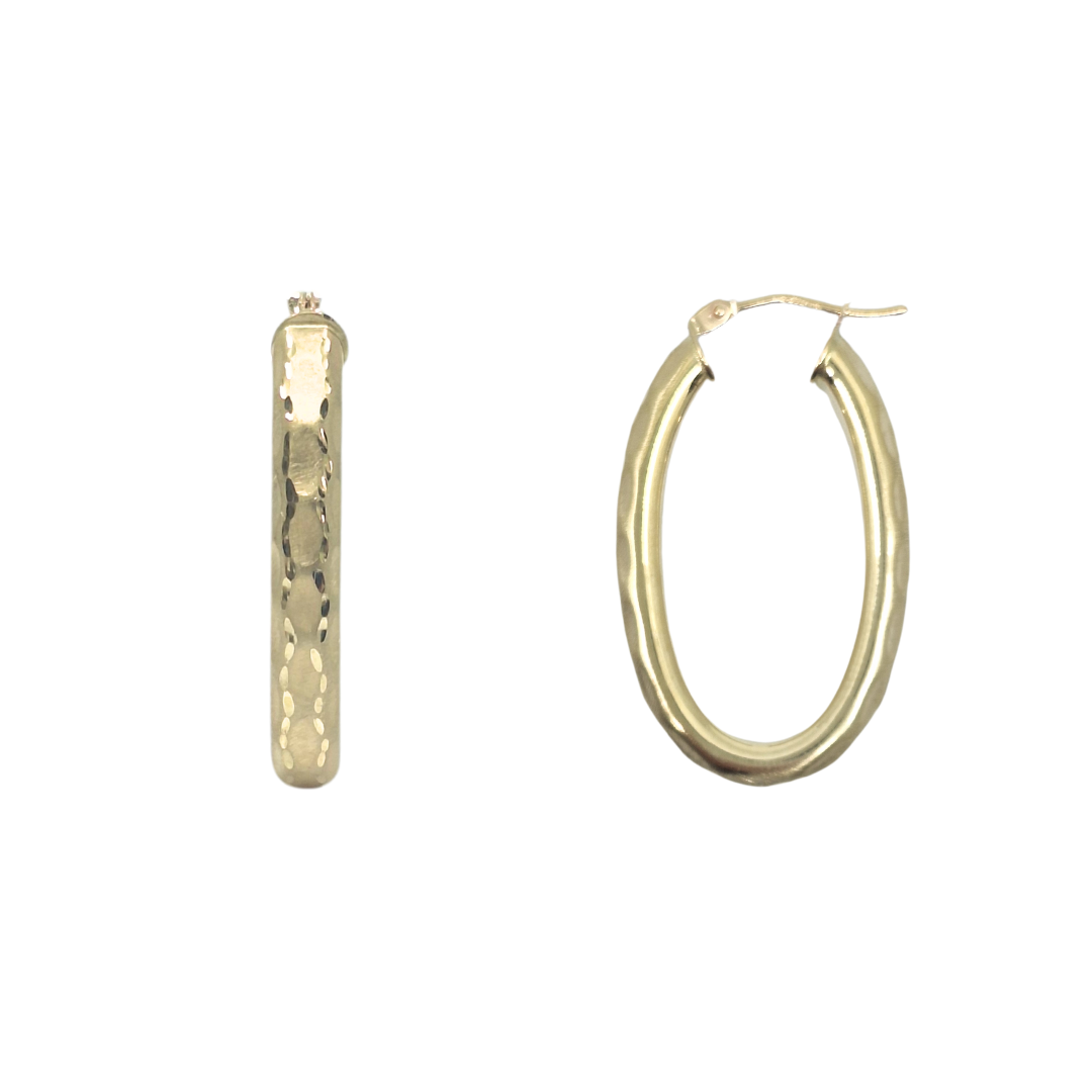 9ct Yellow Gold Hoop Earrings