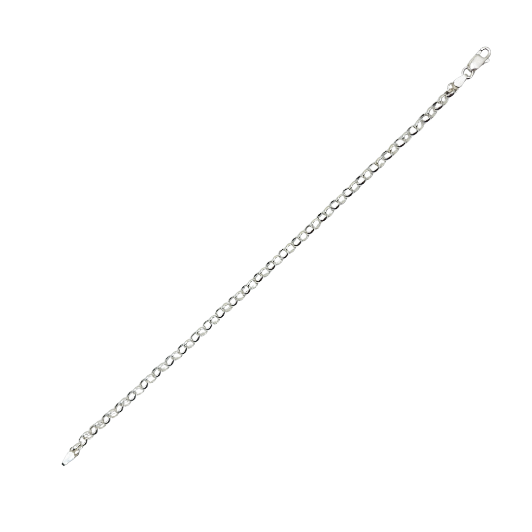 Silver Round Belcher Bracelet