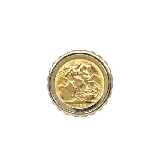 9ct Yellow Gold Full Sovereign Ring