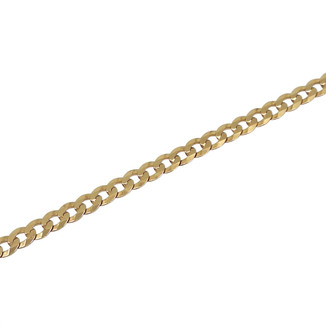 9ct Yellow Gold Child's Curb Bracelet 7"