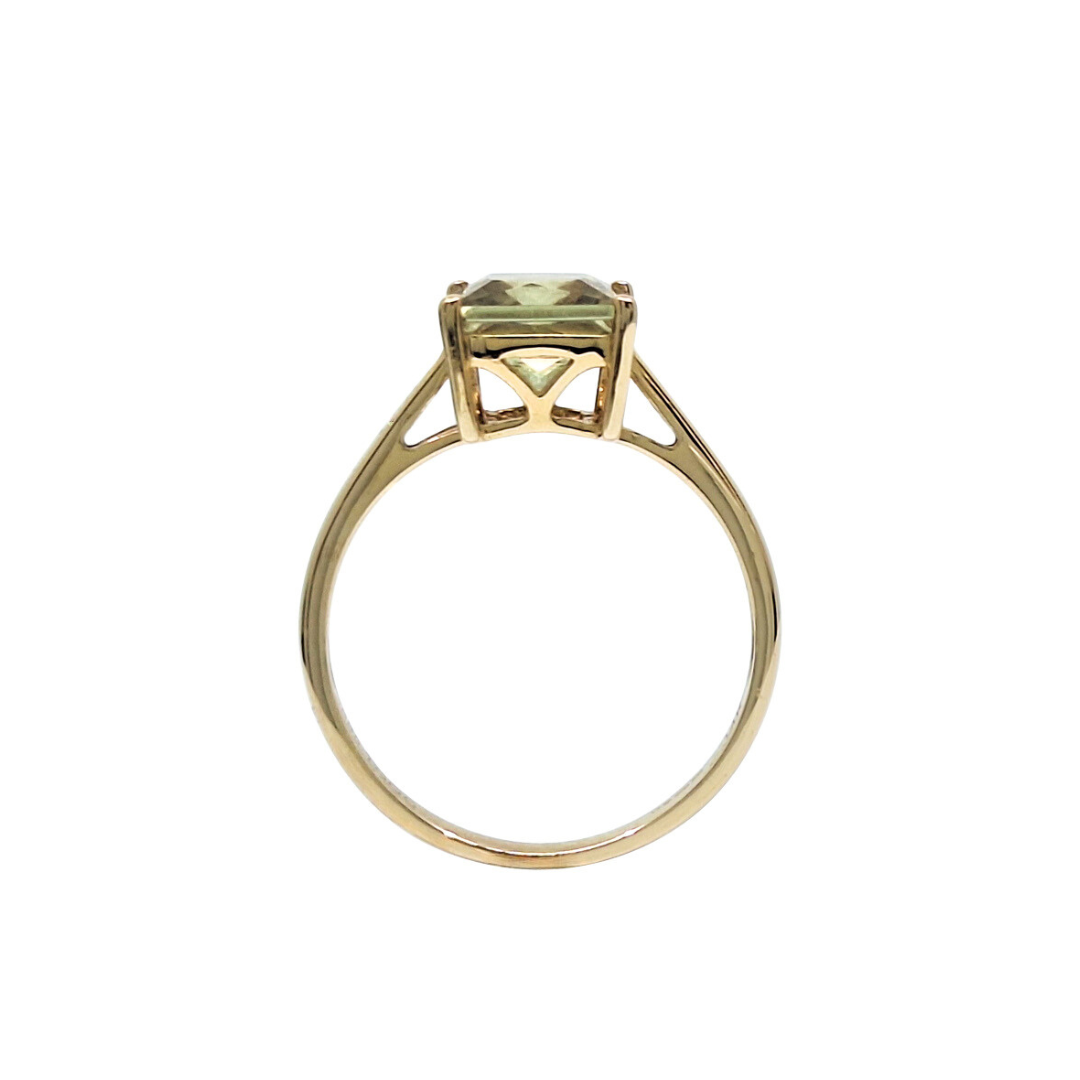 14ct Yellow Gold csarite Gemstone Ring