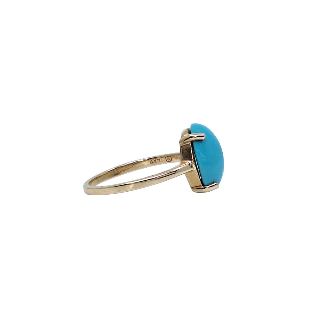 9ct Yellow Gold Turquoise Ring