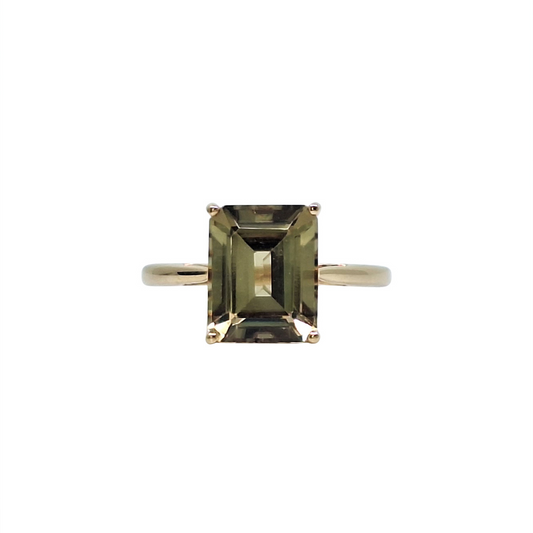 18ct Yellow Gold Csarite Ring