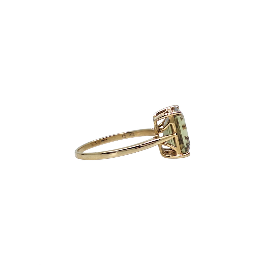 18ct Yellow Gold Csarite Ring