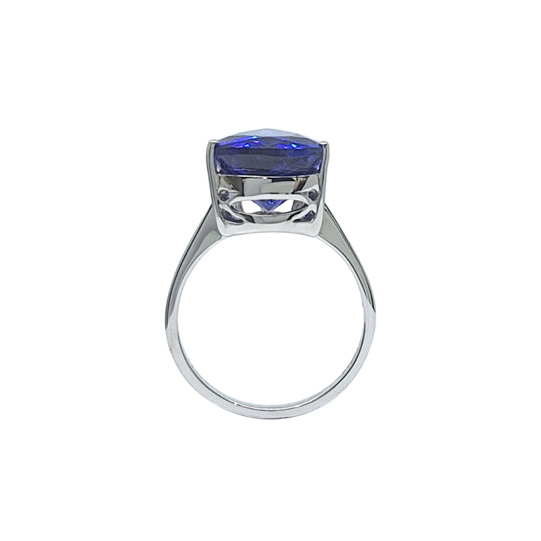 Platinum Tanzanite Pear Cut Ring