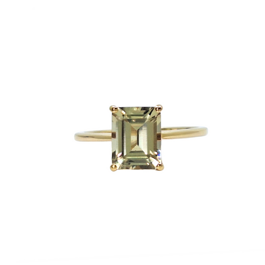 18ct Yellow Gold Csarite Gemstone Ring