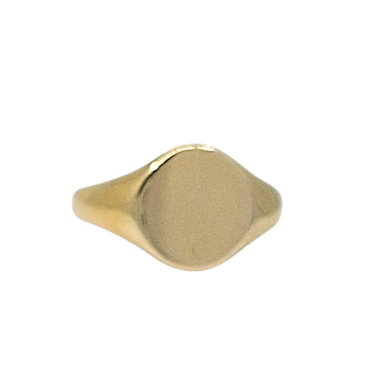 9ct Yellow Gold Oval Signet Ring