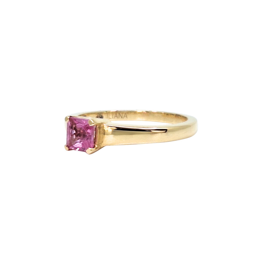 18ct Yellow Gold Pink Sapphire Ring