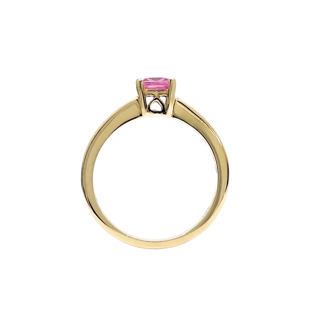 18ct Yellow Gold Pink Sapphire Ring