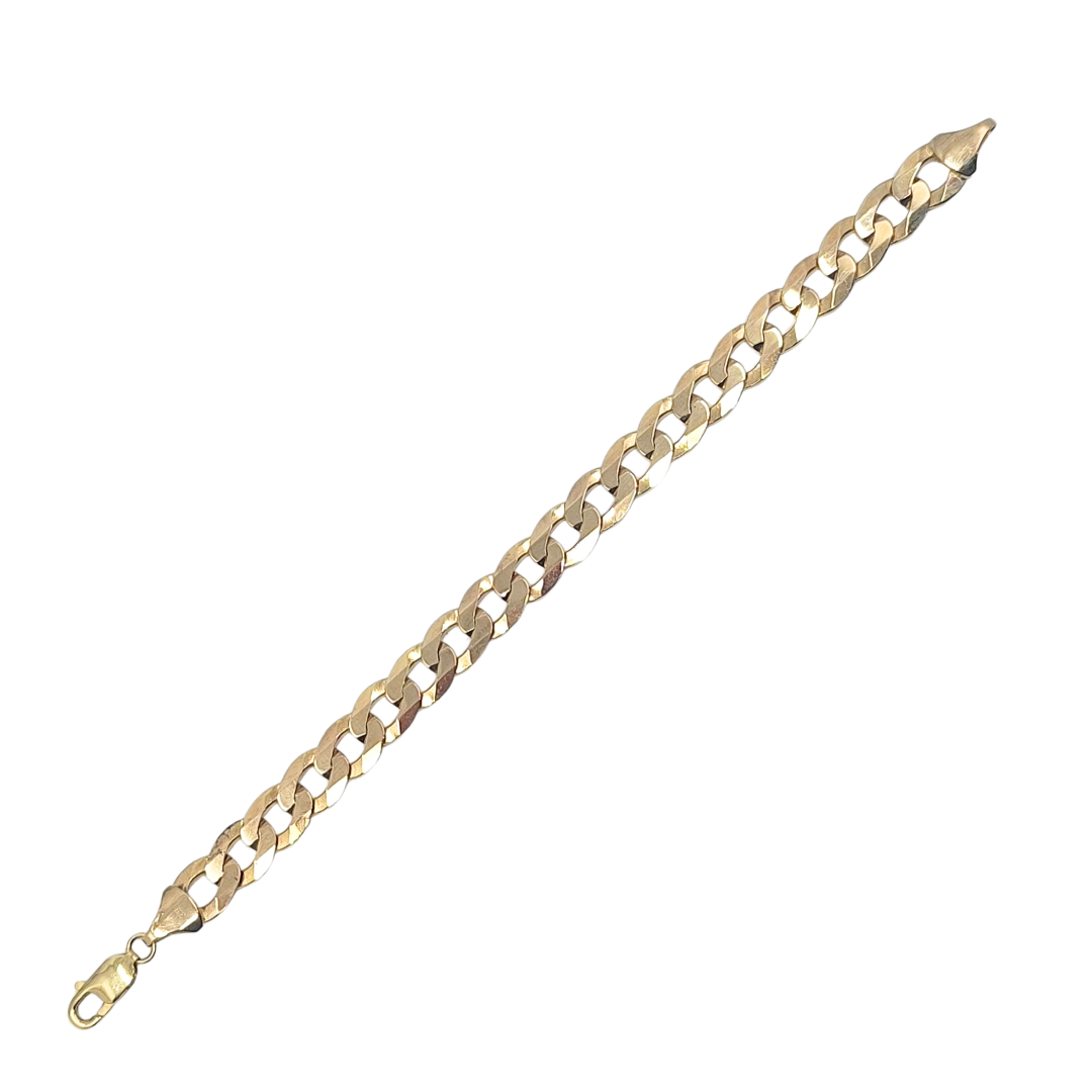 9ct Yellow Gold Flat Curb Bracelet