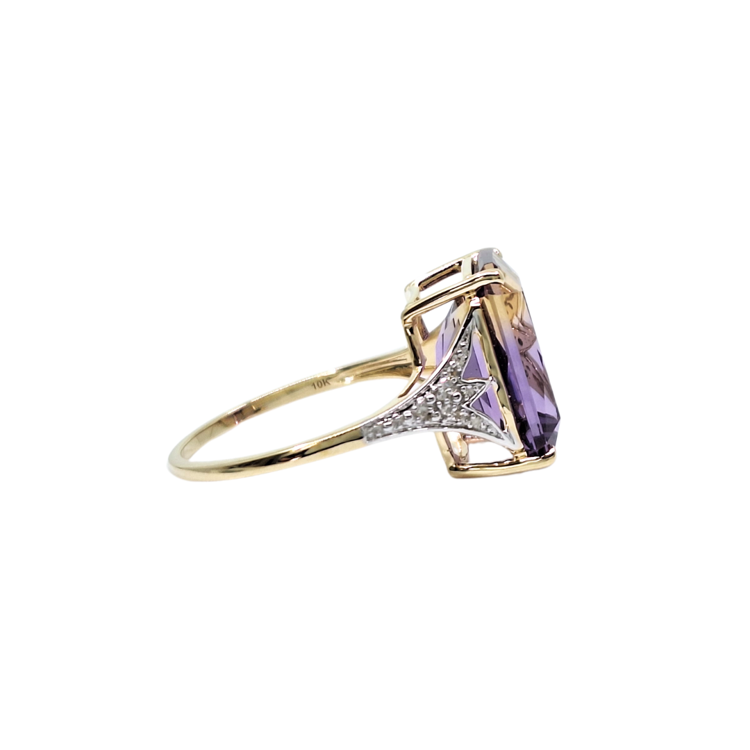 9ct Yellow Gold Ametrine Ring