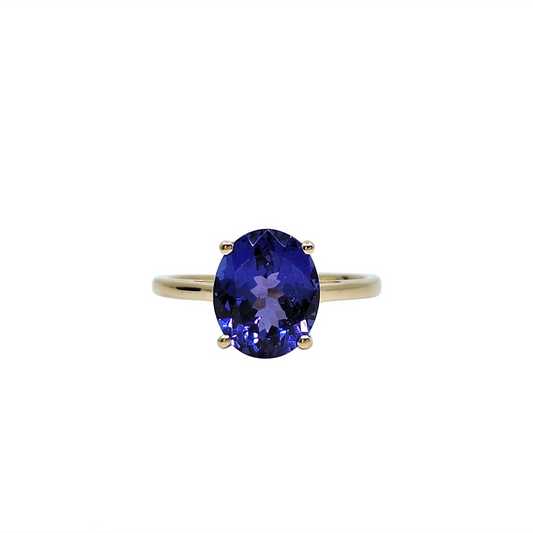 18ct Yellow Gold Tanzanite Dress Ring