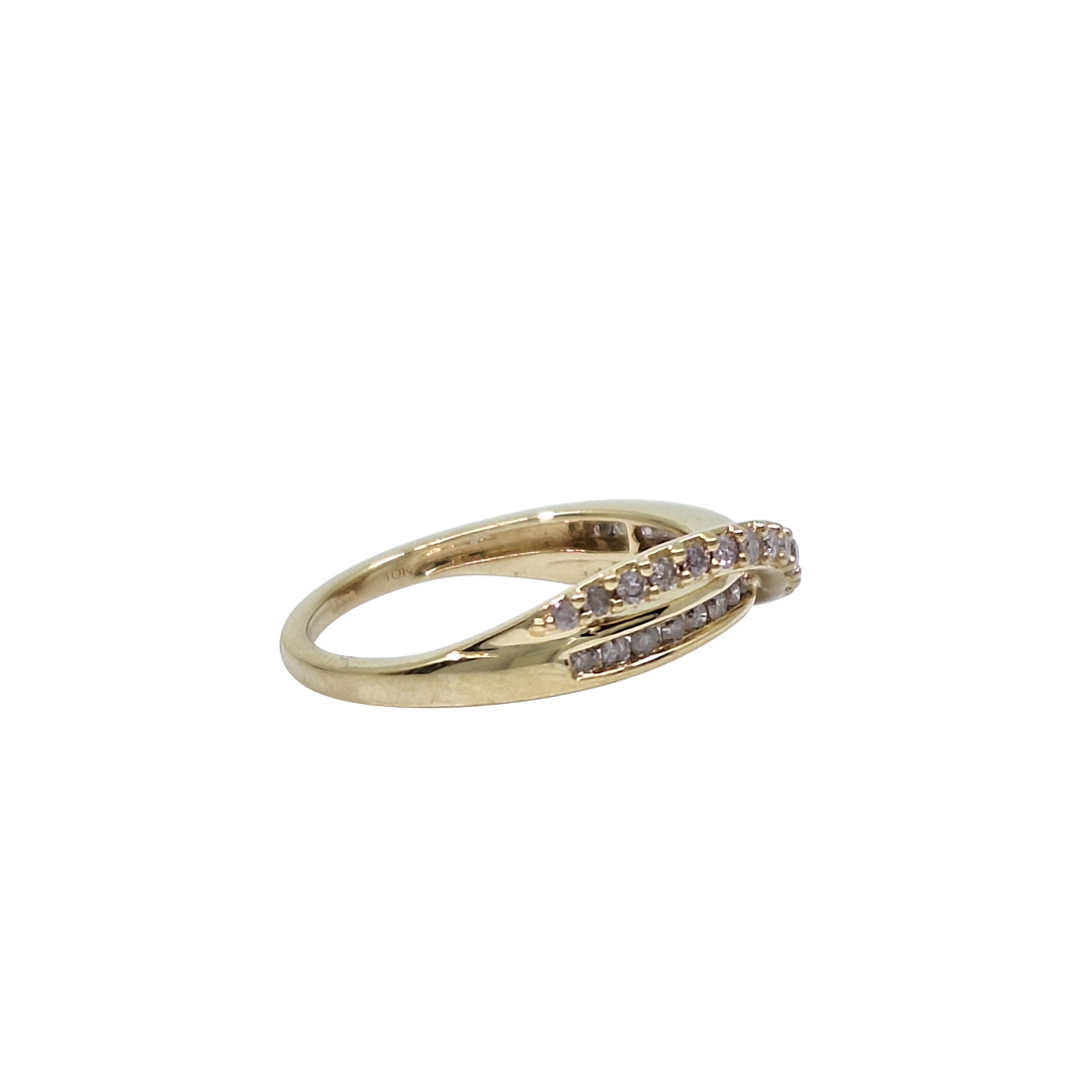 10ct Yellow Gold Diamond Ring