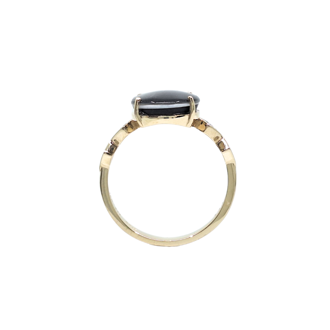 9ct Yellow Gold Opal Doublet Dress ring