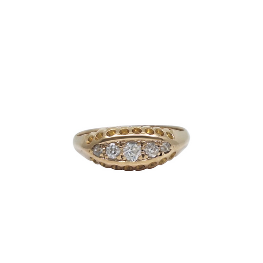 18ct Yellow Gold Diamond Ring