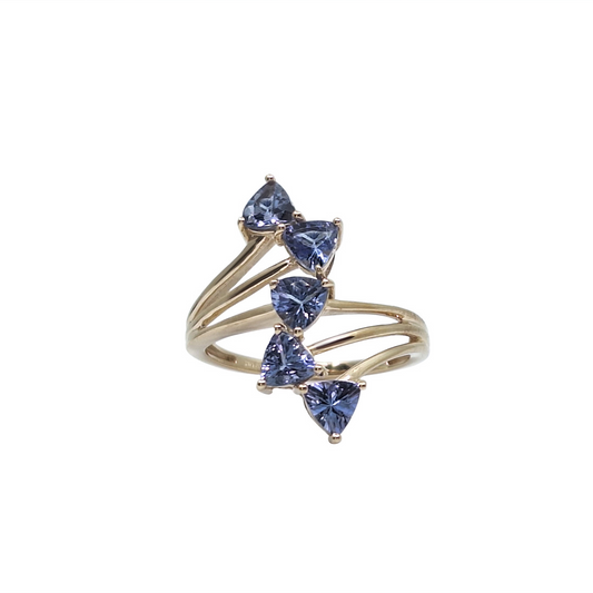 9ct Yellow Gold Tanzanite Dress Ring