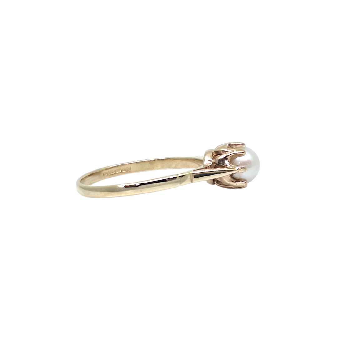 9ct Yellow Gold Pearl Ring