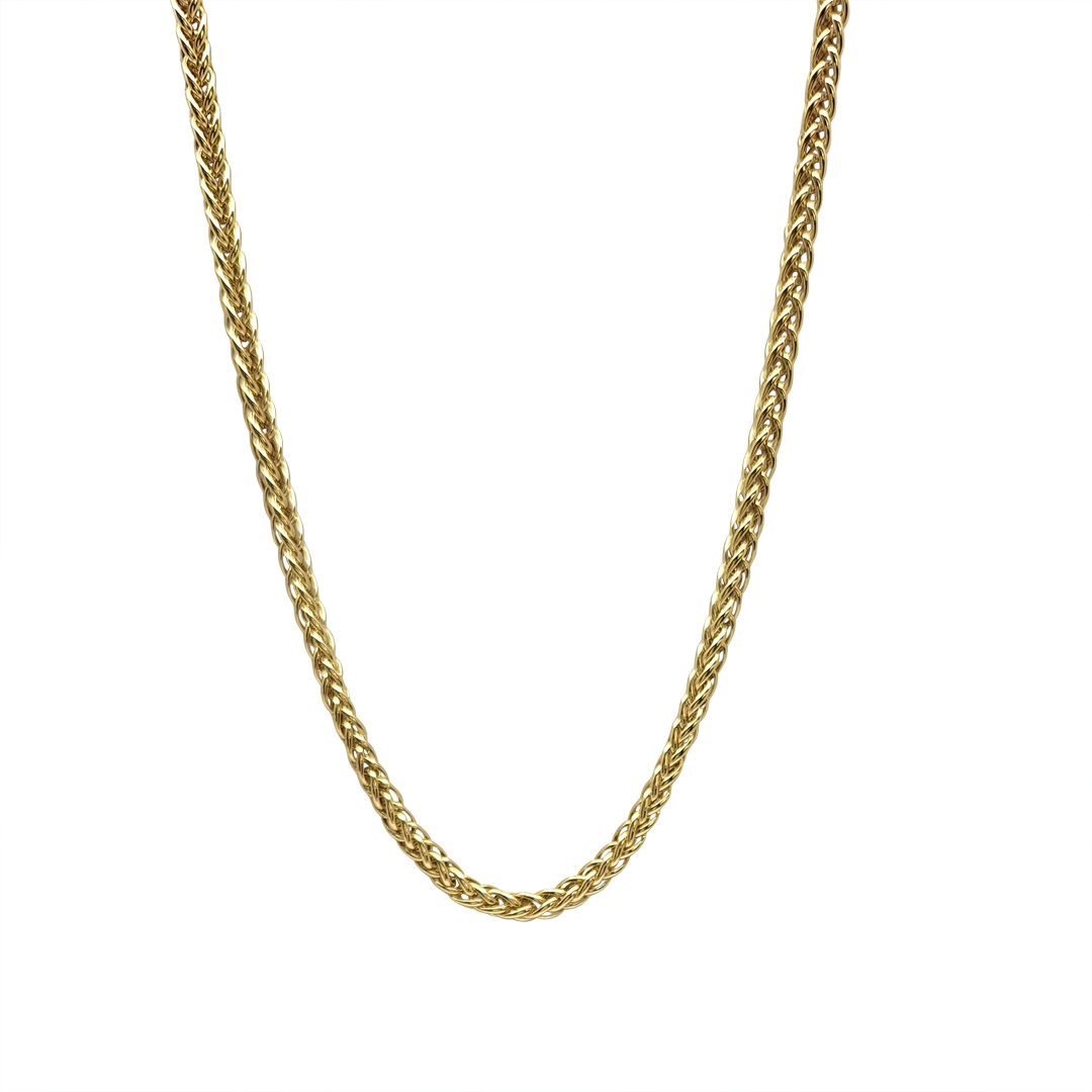 9ct Yellow Gold Franco Chain 18"