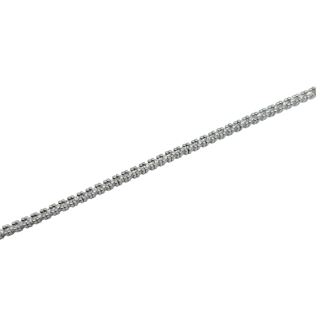 18ct White Gold Diamond Tennis Bracelet