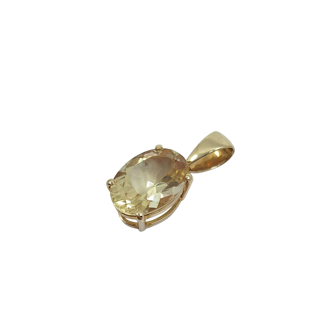 10ct Yellow Gold Gemstone Pendant