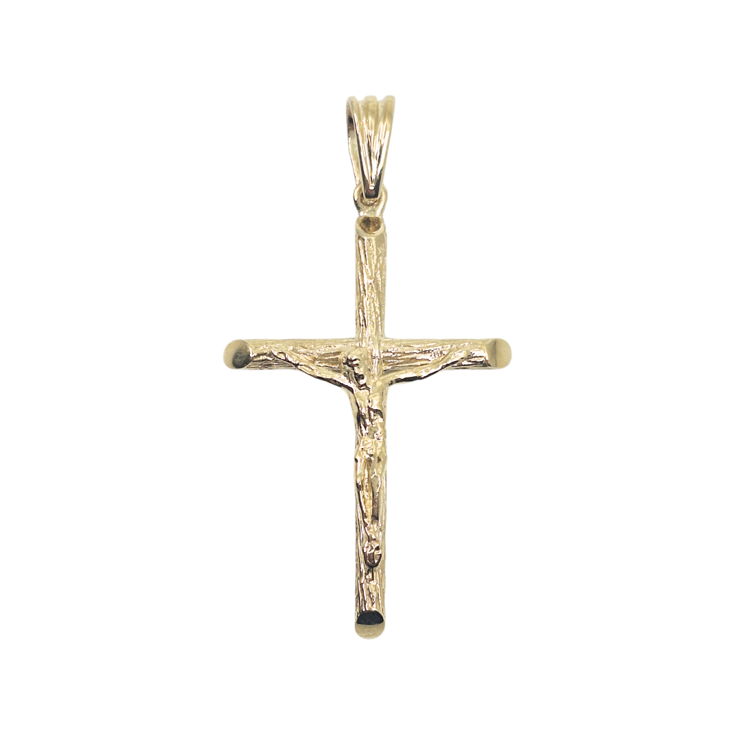 9ct Yellow Gold Crucifix