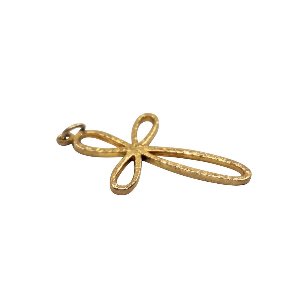 9ct Yellow Gold Open Cross Pendant