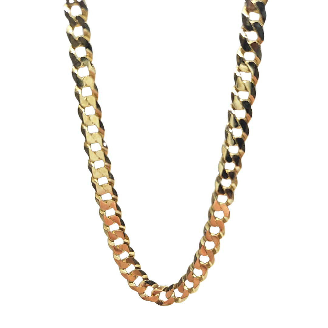 9ct Yellow Gold Curb Chain 20"