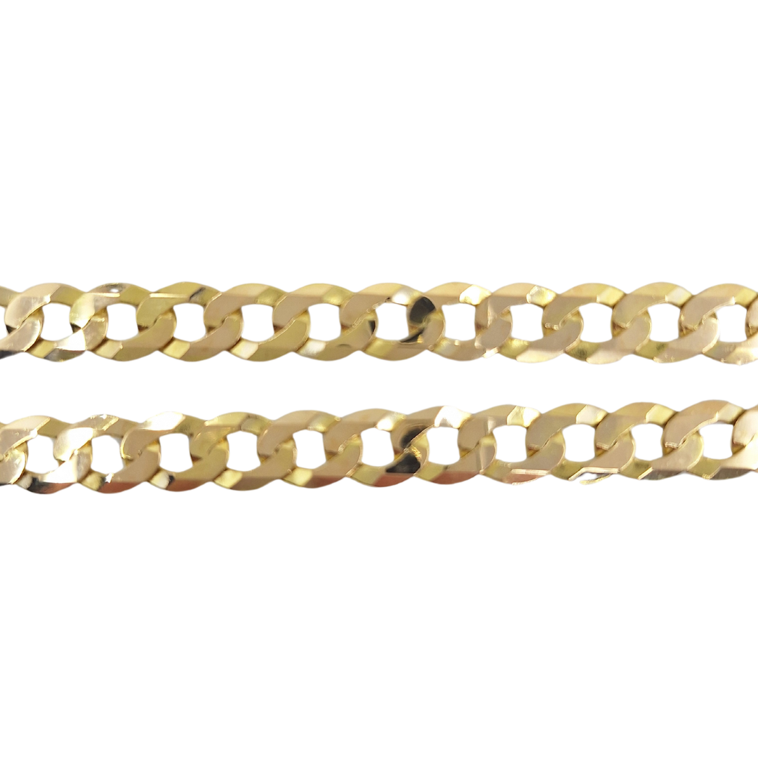 9ct Yellow Gold Curb Chain 20"