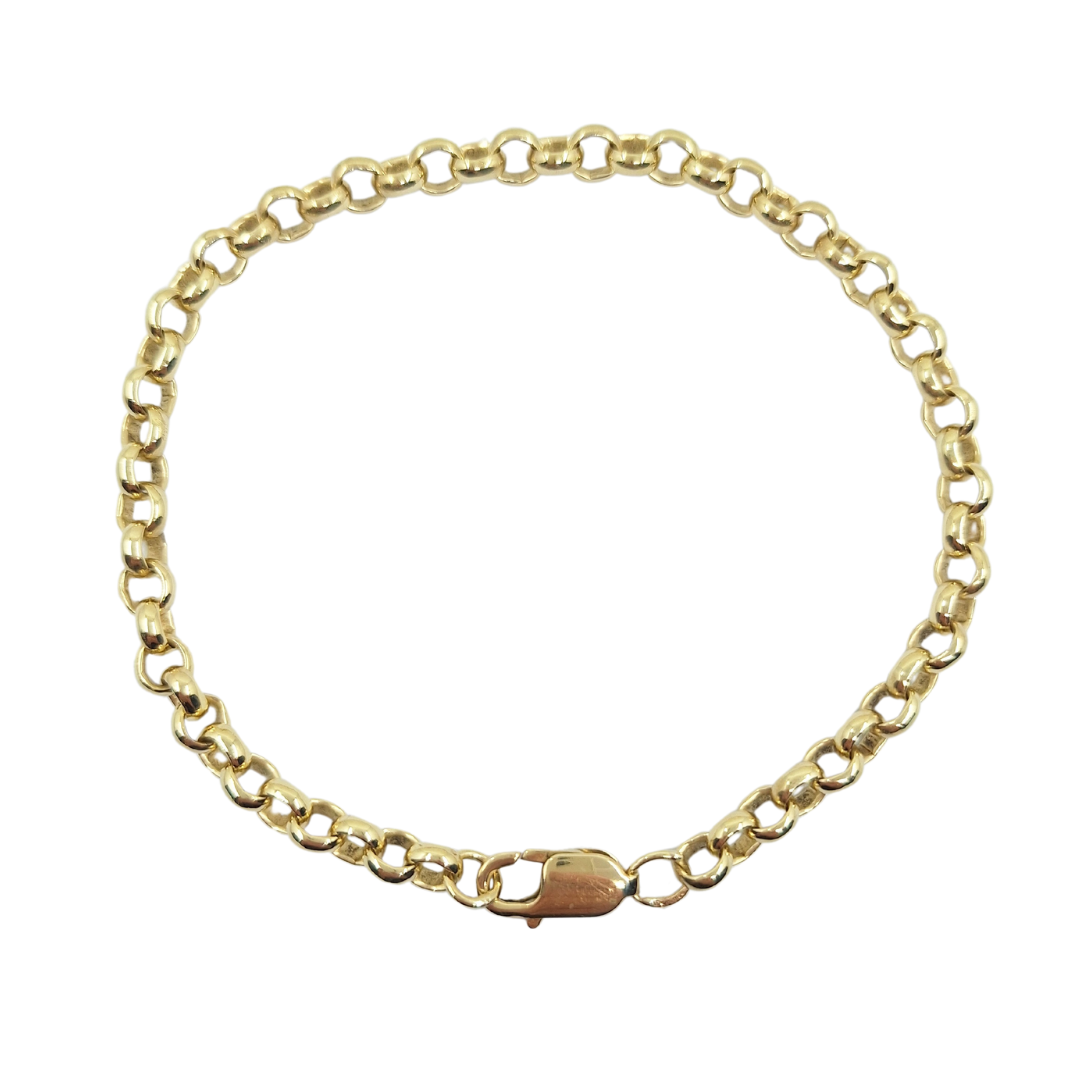 9ct Yellow Gold Belcher Anklet