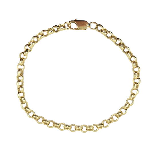 9ct Yellow Gold Belcher Anklet