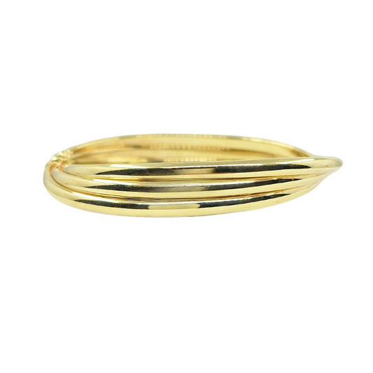 9ct Yellow Gold 3 Row Bangle