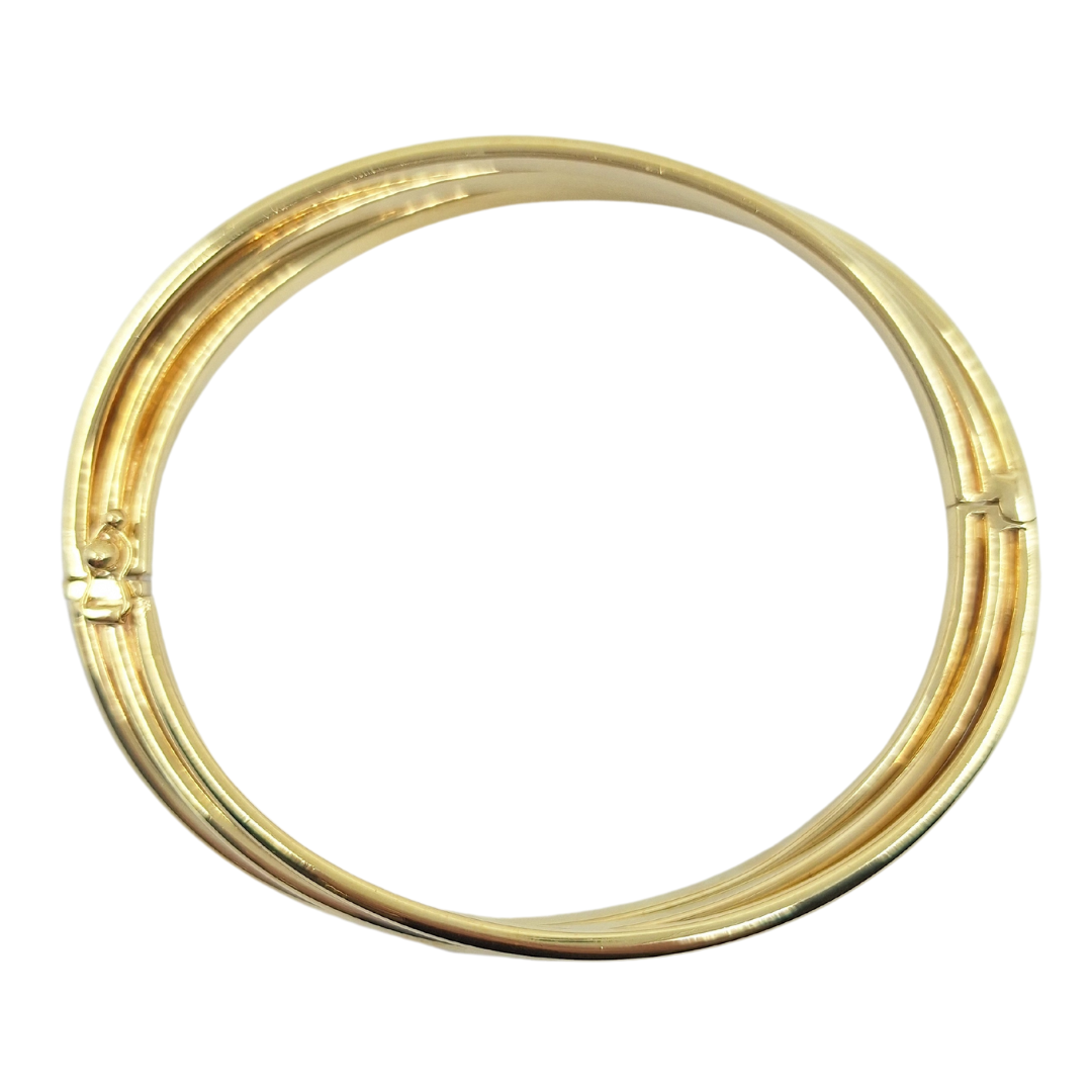 9ct Yellow Gold 3 Row Bangle