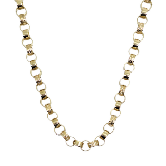 9ct Yellow Gold Belcher Chain 24"