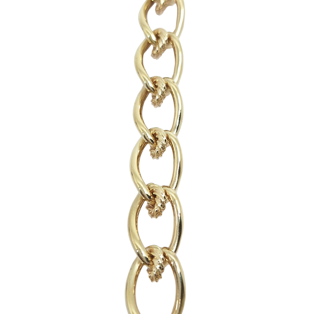 9ct Yellow Gold Fancy Link Bracelet