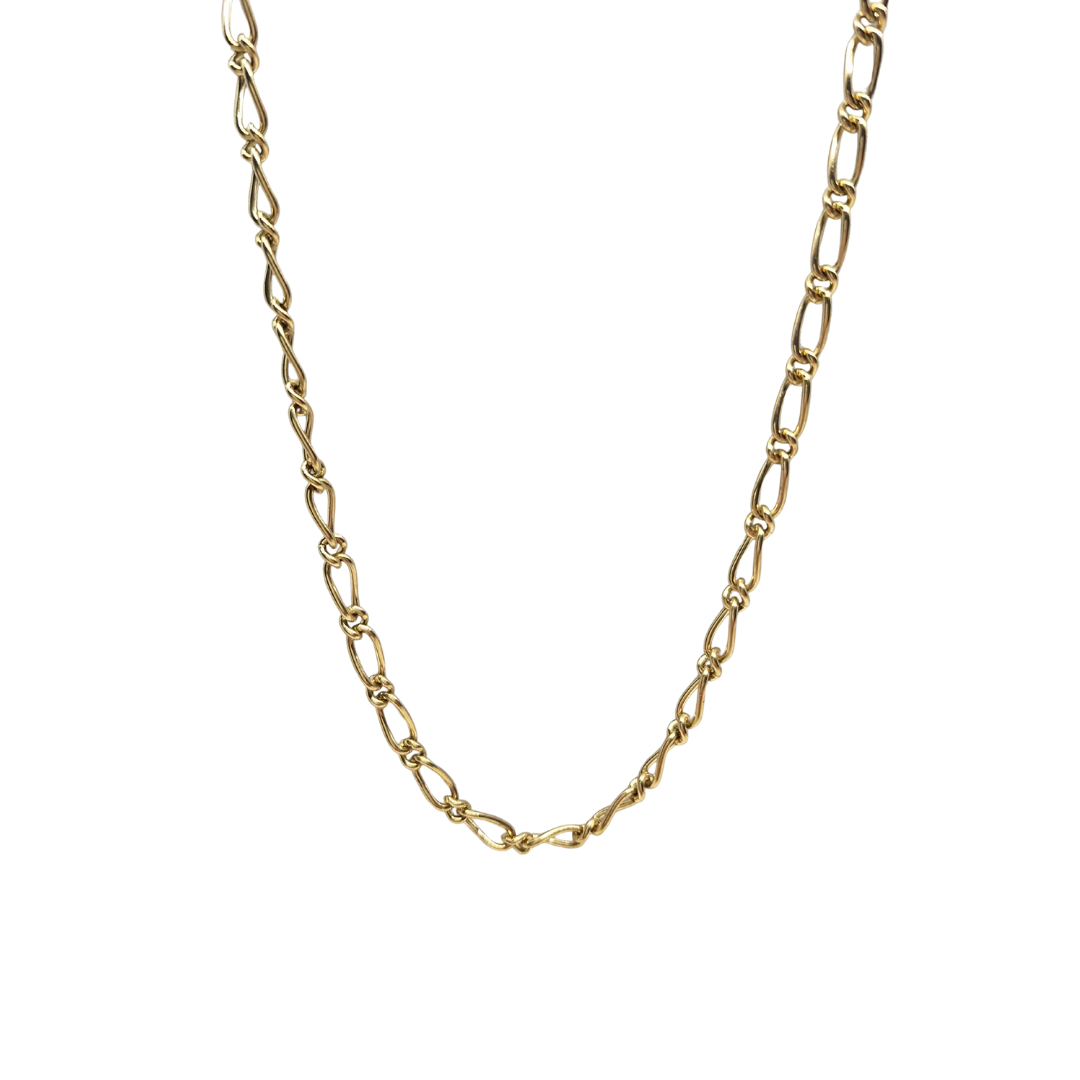 9ct Yellow Gold 1+1 Figaro Chain 24"