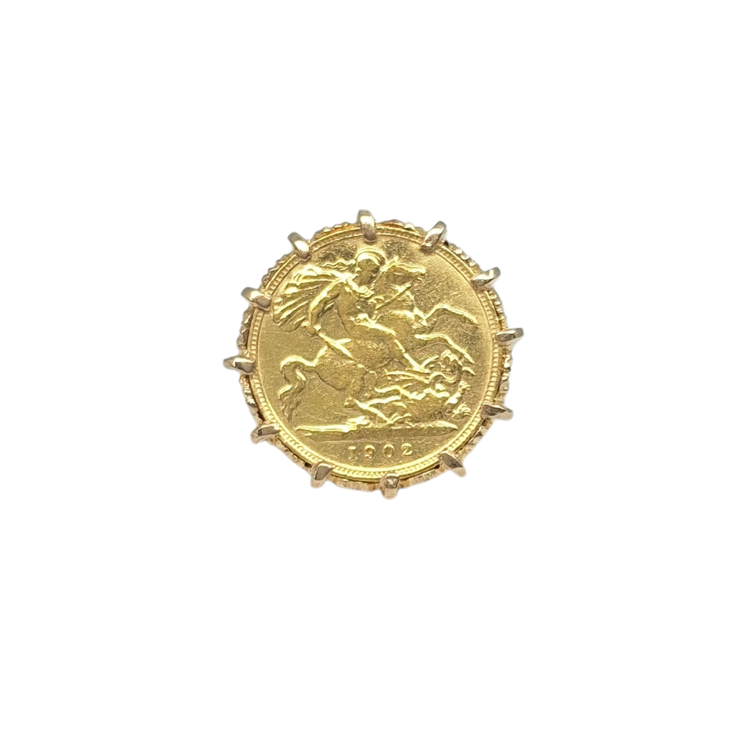 9ct Yellow Gold Half Sovereign Ring