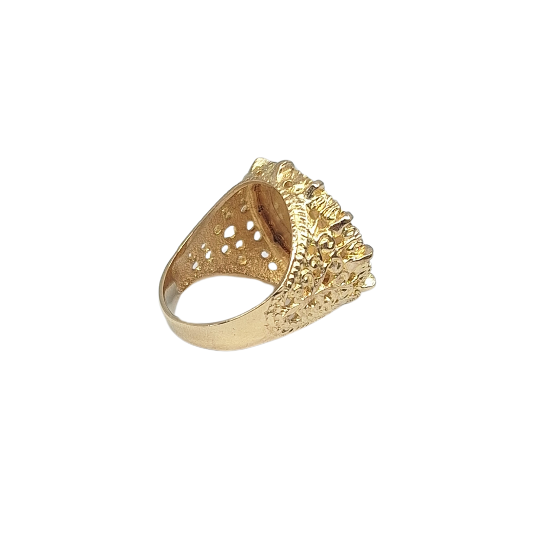 9ct Yellow Gold Half Sovereign Ring